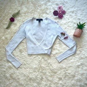 Forever 21 Ribbed Crop Long Sleeve